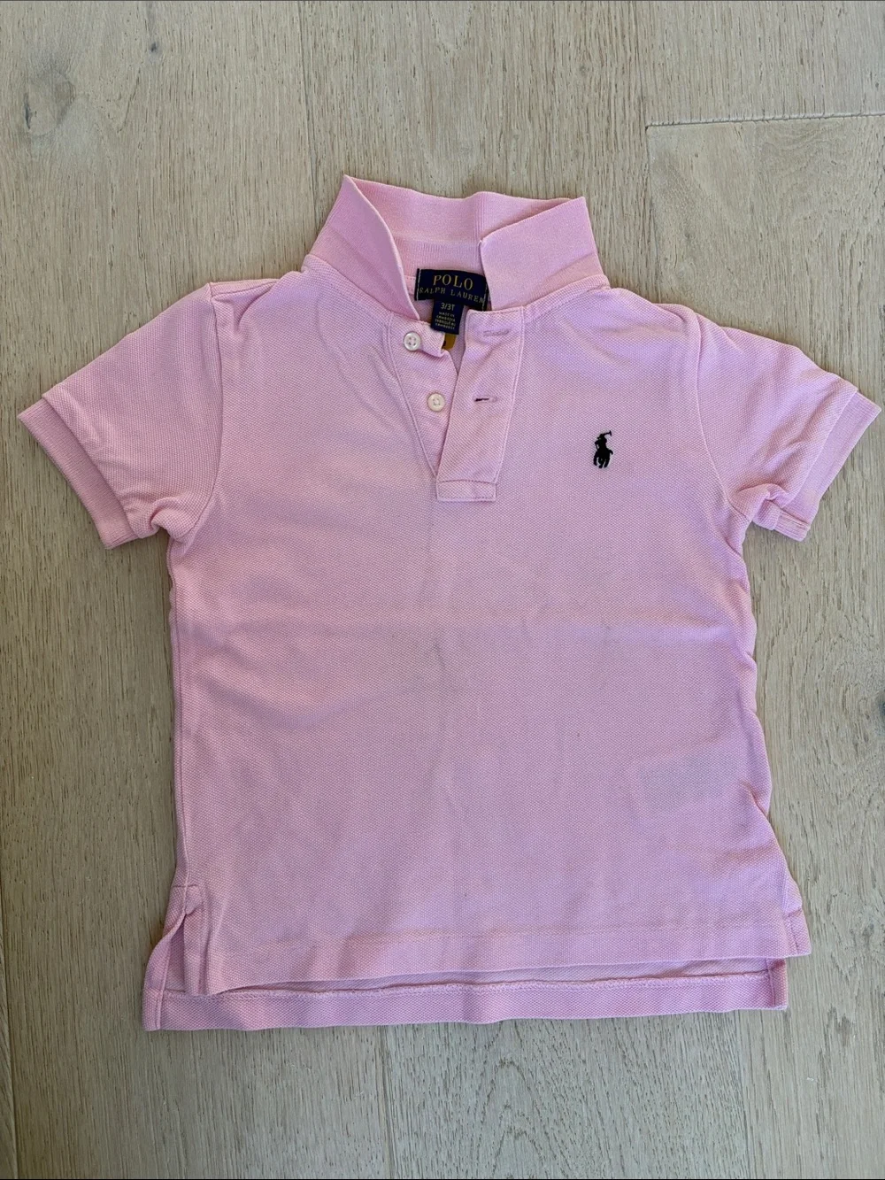 Polo by Ralph Lauren Light Pink Polo with Navy Logo
